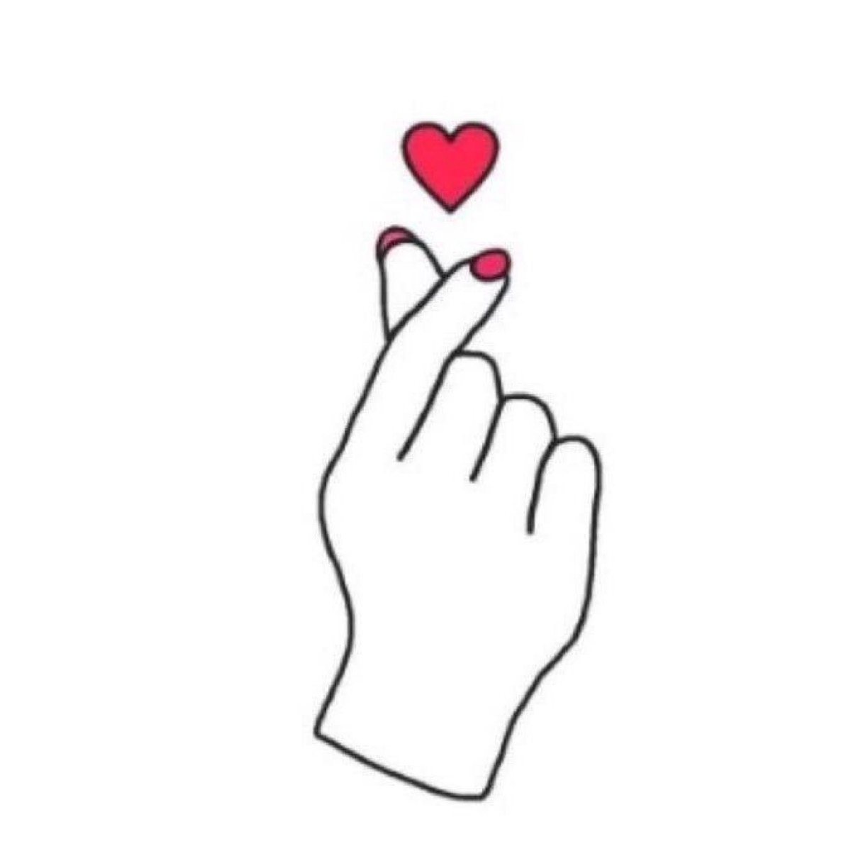 Сердце пальцами
